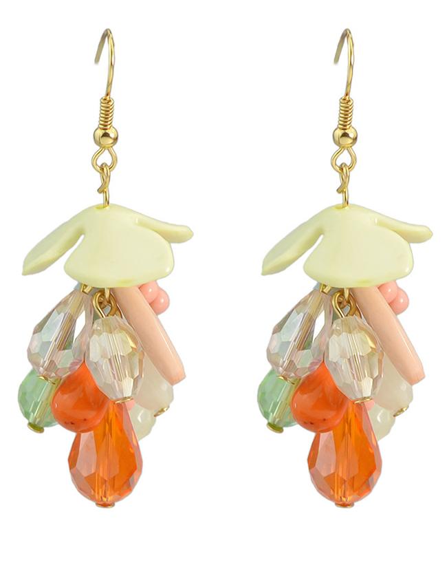 Shein Colorful Beads Drop Earrings