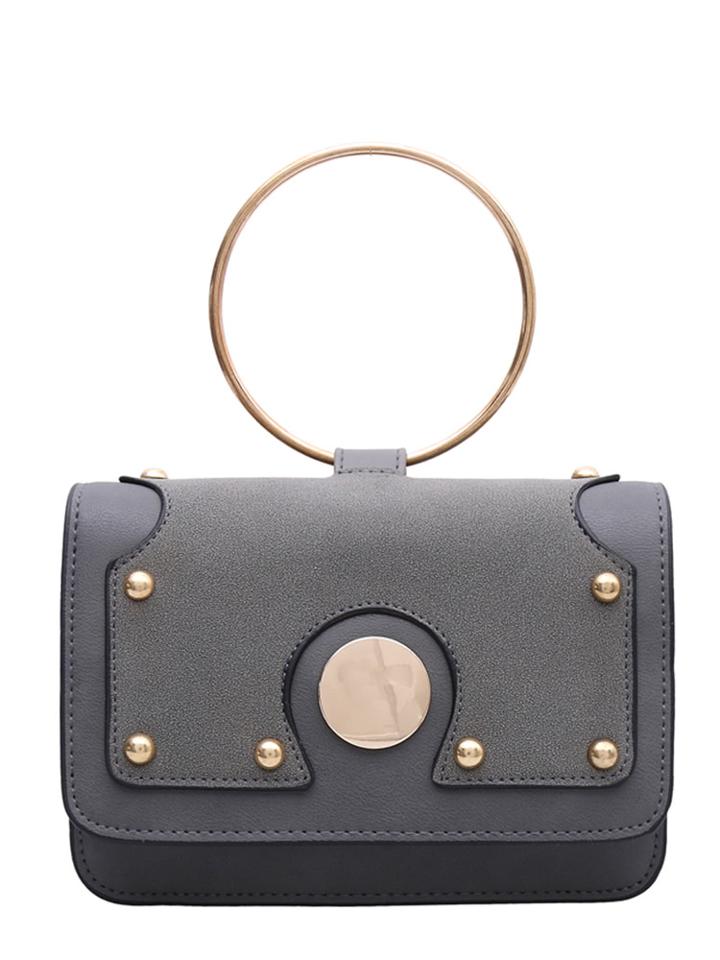 Shein Studded Ring Handle Bag