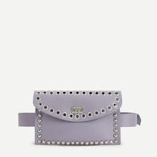 Shein Metal Ring Detail Flap Bum Bag