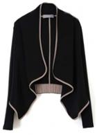 Rosewe Autumn Essential Long Sleeve Black Cardigans For Woman