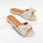 Shein Bow Decorated Espadrille Flat Sandals