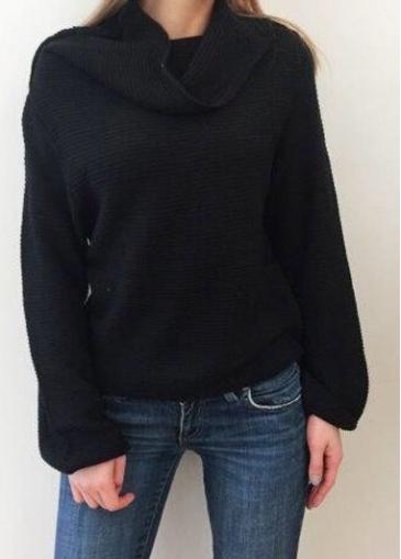 Rosewe Knitting Wool Long Sleeve Pullover Sweater
