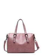Shein Quilted Detail Pu Shoulder Bag With Convertible Strap