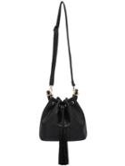 Shein Black Drawstring Tassel Pu Shoulder Bag
