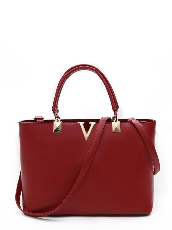 Shein Metal Detail V Cut Grab Bag
