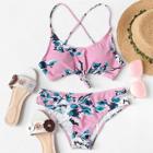 Shein Criss Cross Cut-out Bikini Set