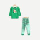 Shein Toddler Boys Cartoon Elk Top & Striped Pants