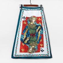 Shein Tarot Pattern Slit Side Skirt
