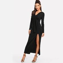 Shein Twist Front Split Dress