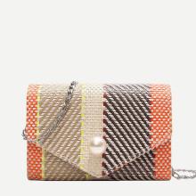 Shein Faux Pearl Detail Chain Bag