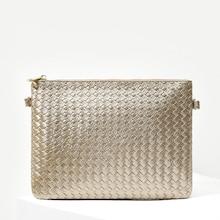 Shein Weave Design Chain Clutch Bag