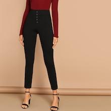 Shein Buttoned Fly Skinny Pants