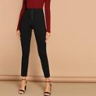 Shein Buttoned Fly Skinny Pants