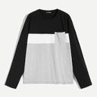 Shein Men Pocket Patched Colorblock Tee