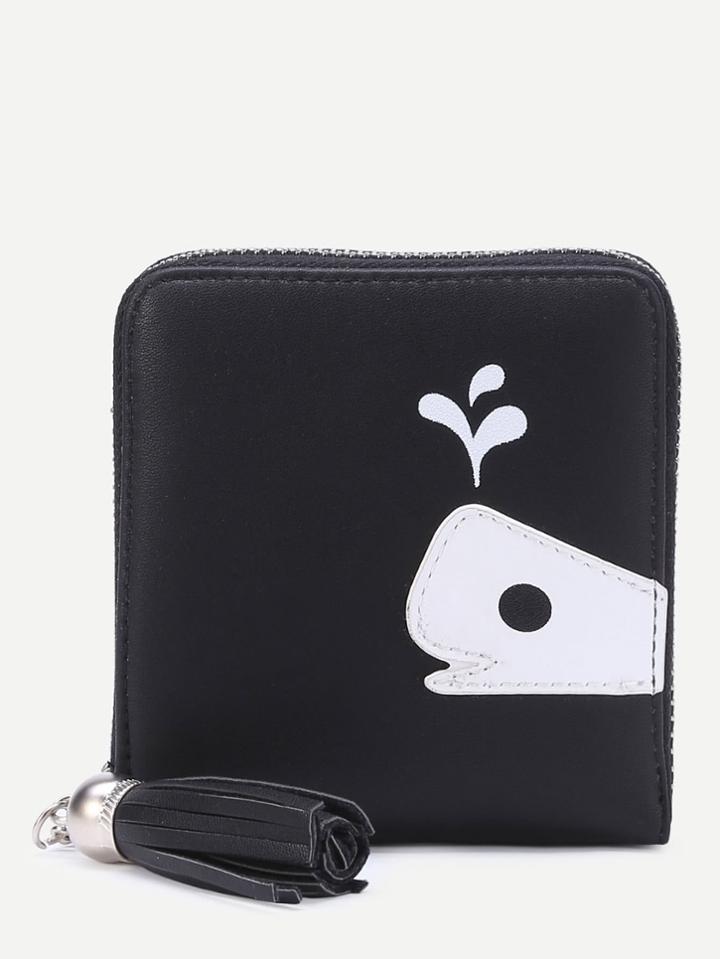 Shein Tassel Detail Print Cute Purse