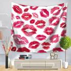 Shein Lips Overlay Print Tapestry