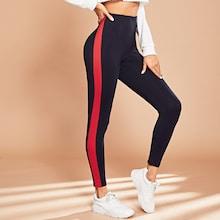 Shein Contrast Side Seam Leggings