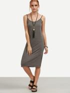 Shein Grey Jersey Cami Dress