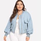 Shein Plus Plain Crop Jacket