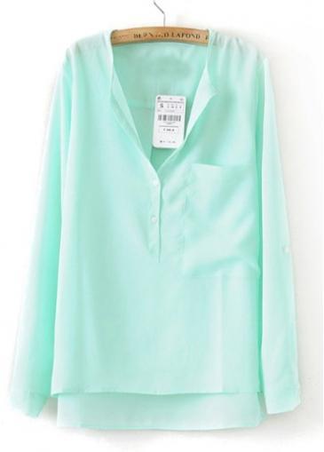 Rosewe Clear Tight Green V Neck T Shirts For Woman