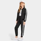 Shein Girls Striped Raglan Sleeve Jacket And Sweatpants Set