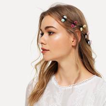 Shein Flower Decorated Hair Clip 5pcs