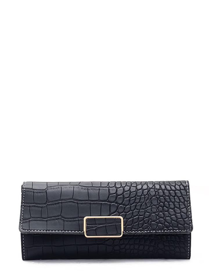 Shein Crocodile Pattern Pu Wallet