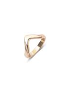 Shein Gold Minimalist Geo Metal Joint Ring