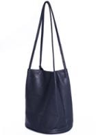 Shein Navy Buckle Pu Shoulder Bag