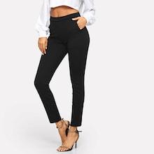 Shein Slant Pocket Solid Pants