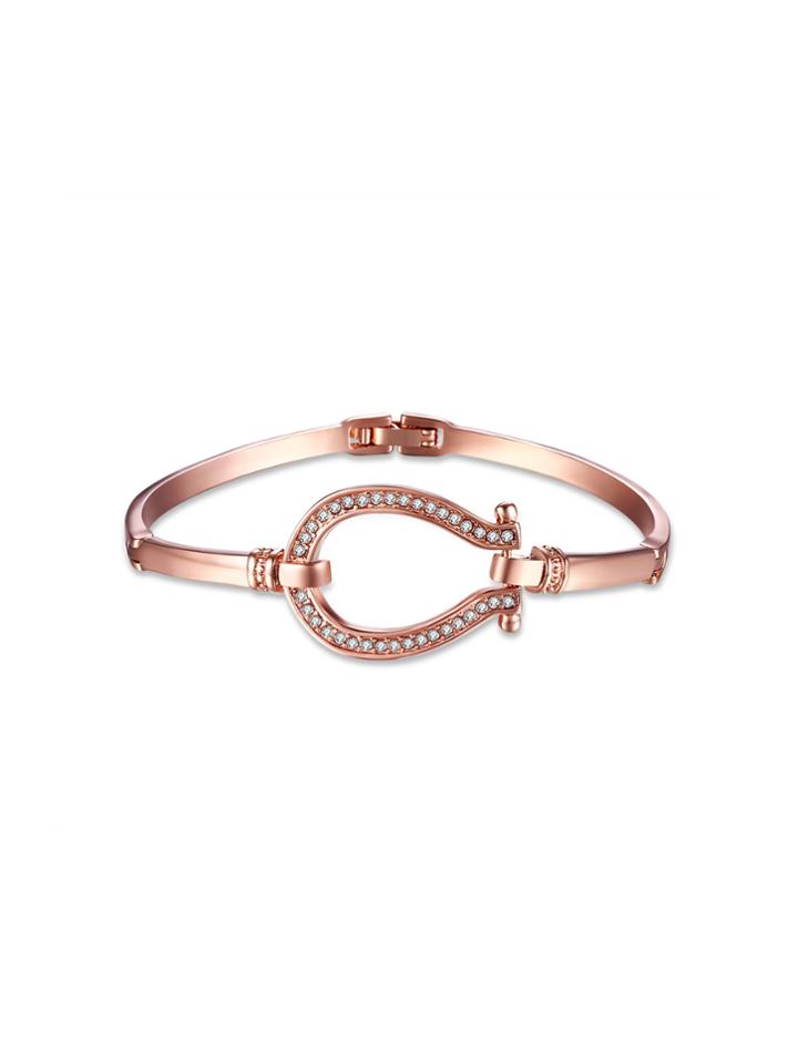 Shein Rhinestone Decorated Geometric Bracelet