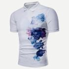 Shein Men Floral Print Polo Shirt
