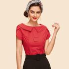 Shein Tulip Sleeve Solid Top