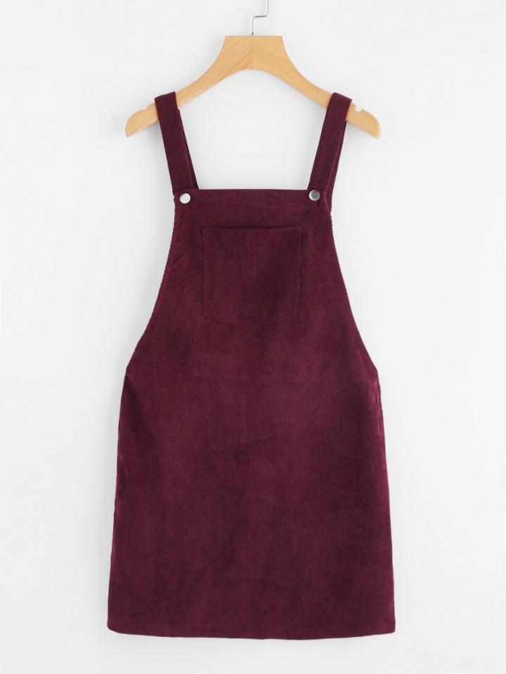 Shein Bib Pocket Front Overall Dress