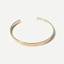 Shein Letter Engraved Cuff Bracelet