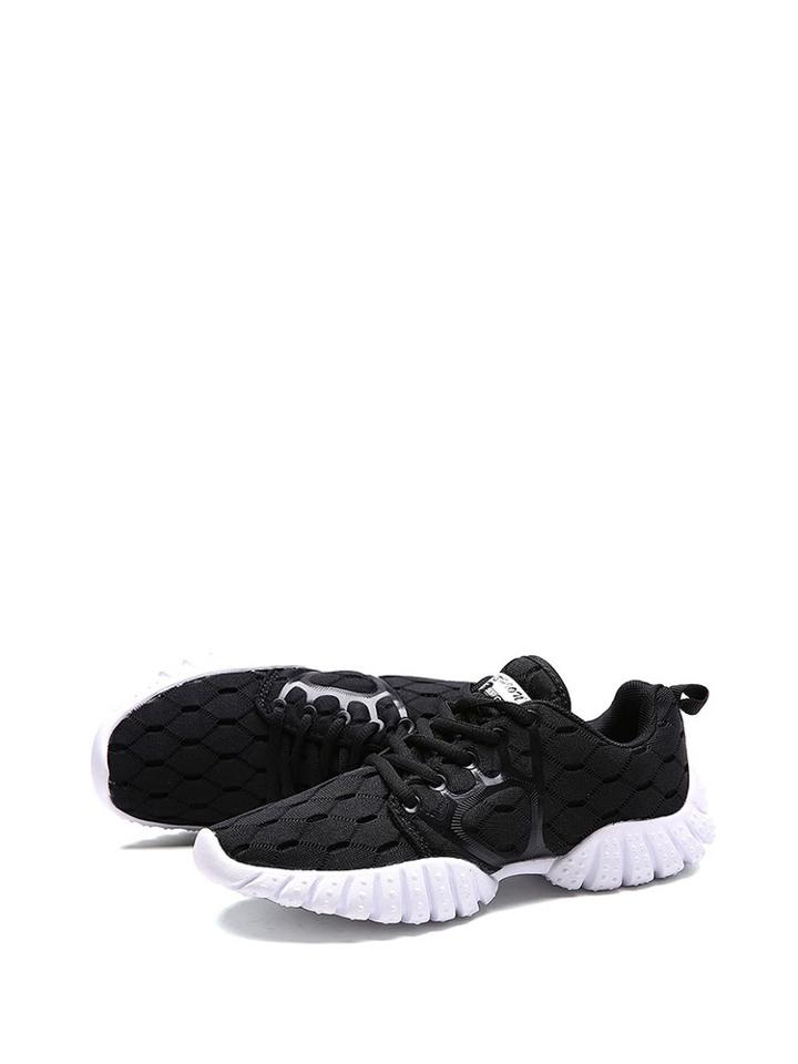 Shein Geometric Pattern Lace Up Sneakers