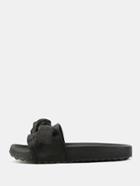 Shein Bow Tie Satin Slide Sandals Black
