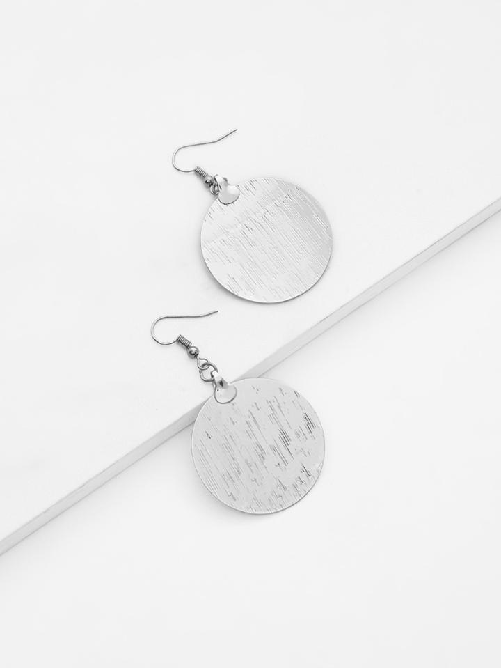 Shein Round Flake Drop Earrings