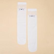 Shein Toddler Girls Mesh Insert Cartoon Socks