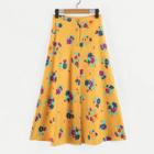Shein Button Through Florals Skirt