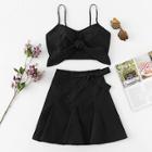 Shein Crop Cami Top & Knot Skirt Co-ord