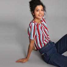 Shein Striped Print Top