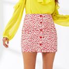 Shein Button Up Front Skirt