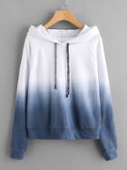 Shein Raglan Sleeve Ombre Hoodie