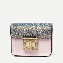 Shein Kids Glitter Flap Chain Bag
