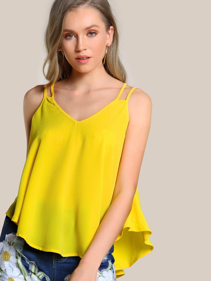 Shein Double Strap Flowy Cami Top