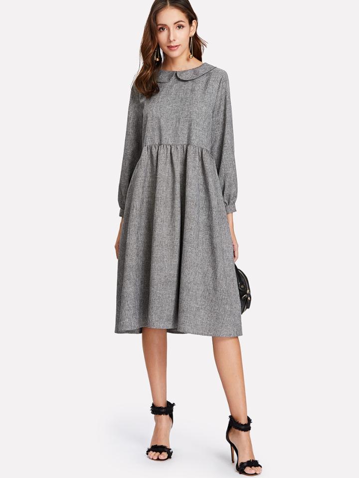 Shein Peter Pan Collar Smock Dress