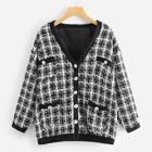 Shein Single Breasted Pocket Front Coat