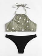 Shein Mix And Match Star Print Bikini Set