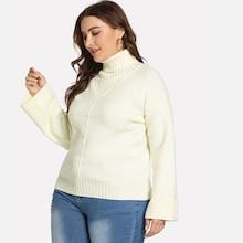 Shein Plus High Neck Solid Jumper